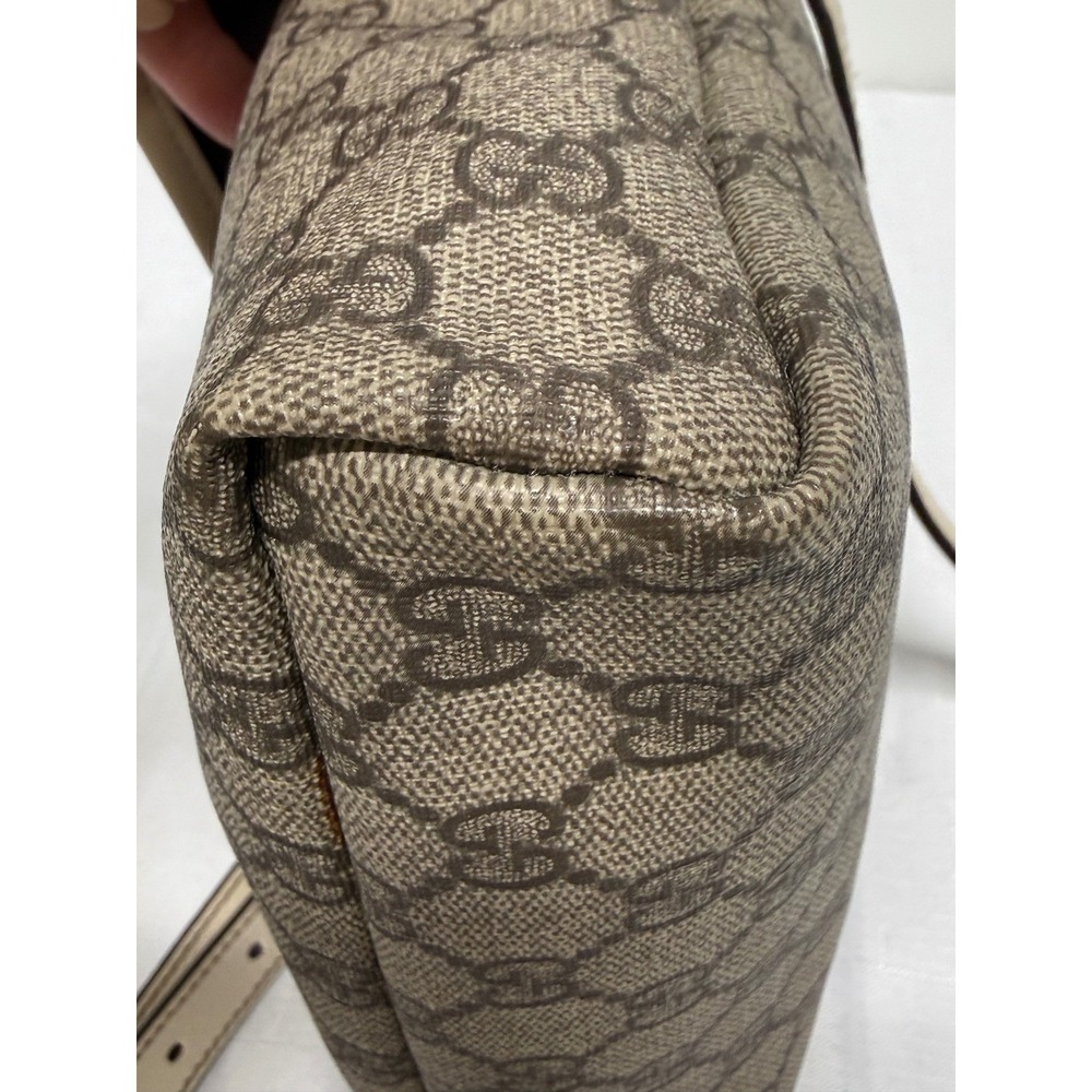 Gucci GG Supreme Beige Messenger Crossbody Bag With COA - Picture 8 of 11
